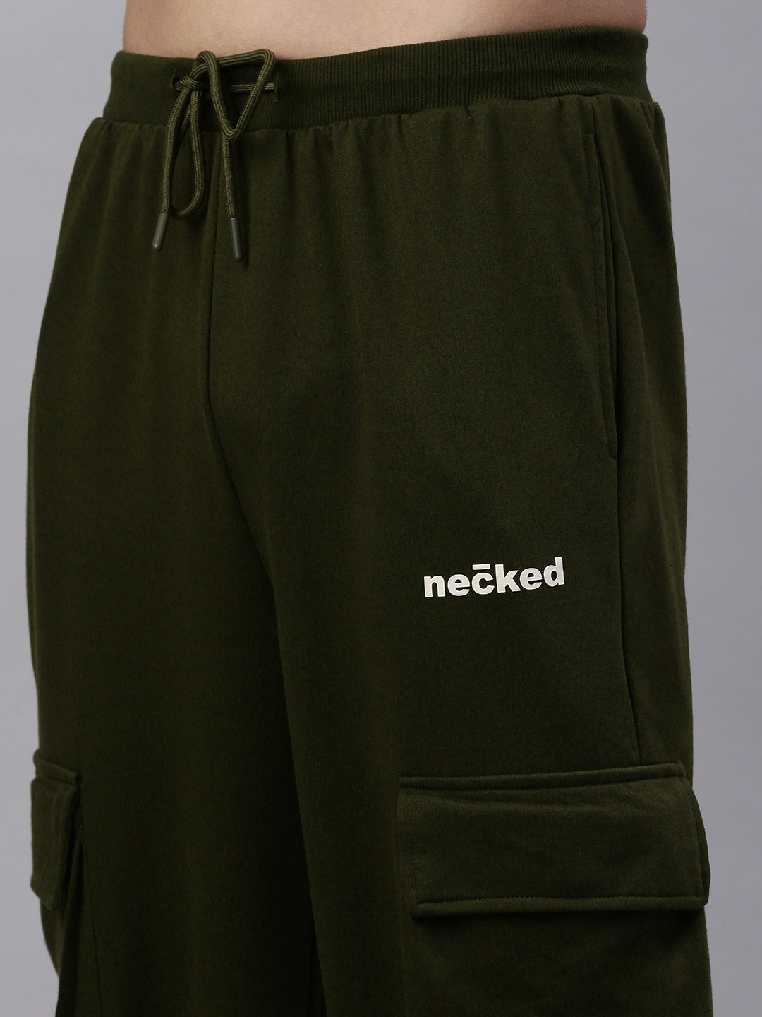 Military Green Cotton Oversize Lower