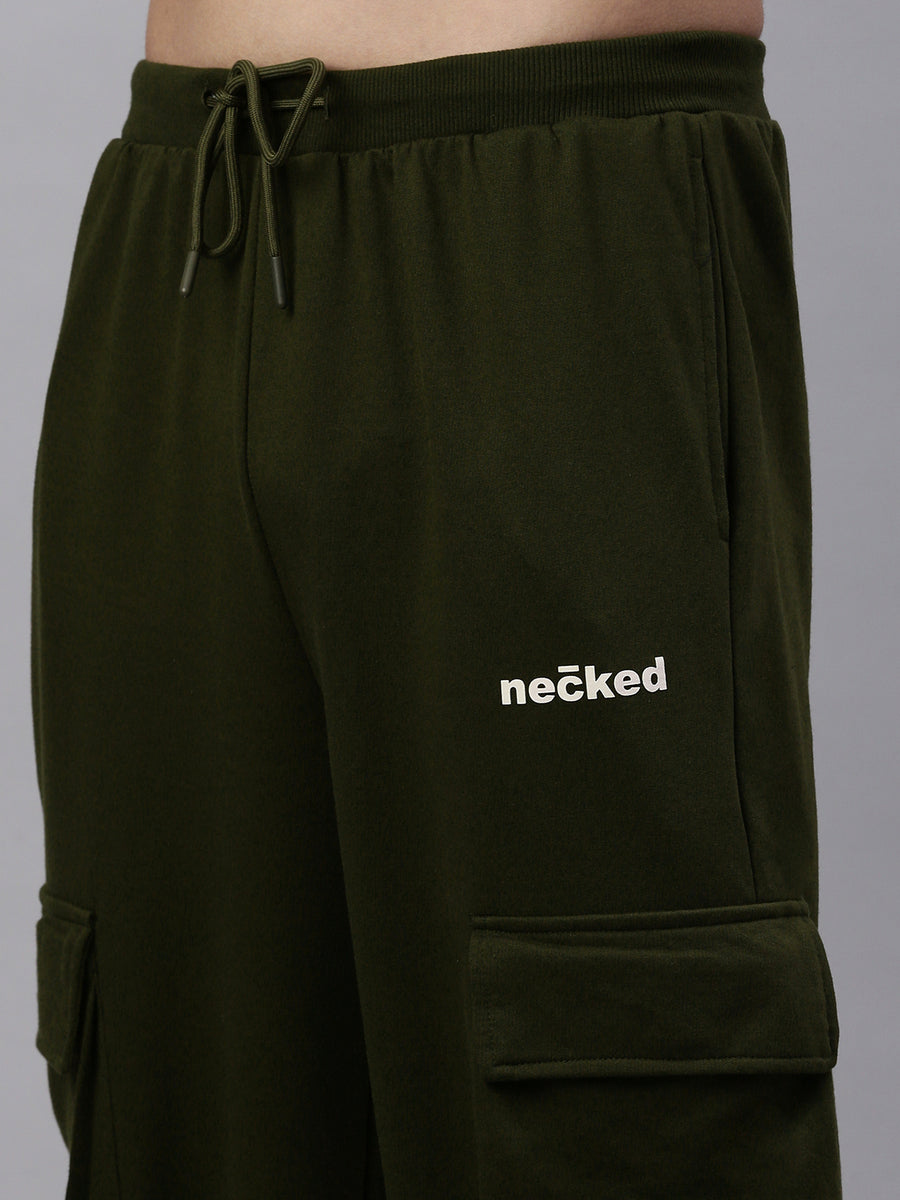 Military Green Cotton Oversize Lower