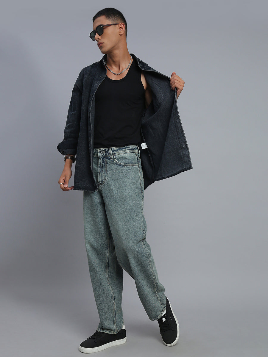 Blue Vintage Ultra Baggy Fit Jeans