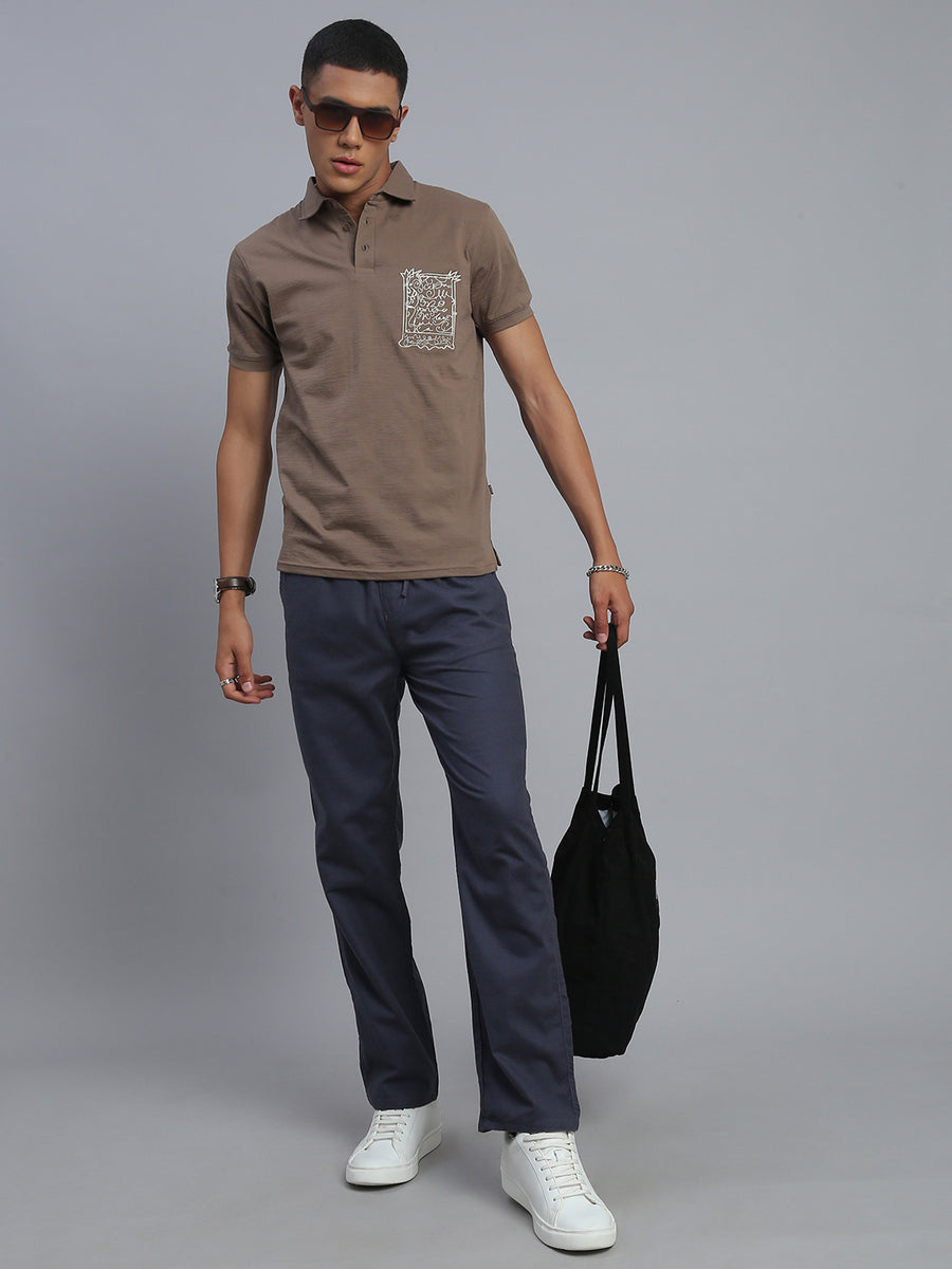 Camel Polo Cotton T-Shirt