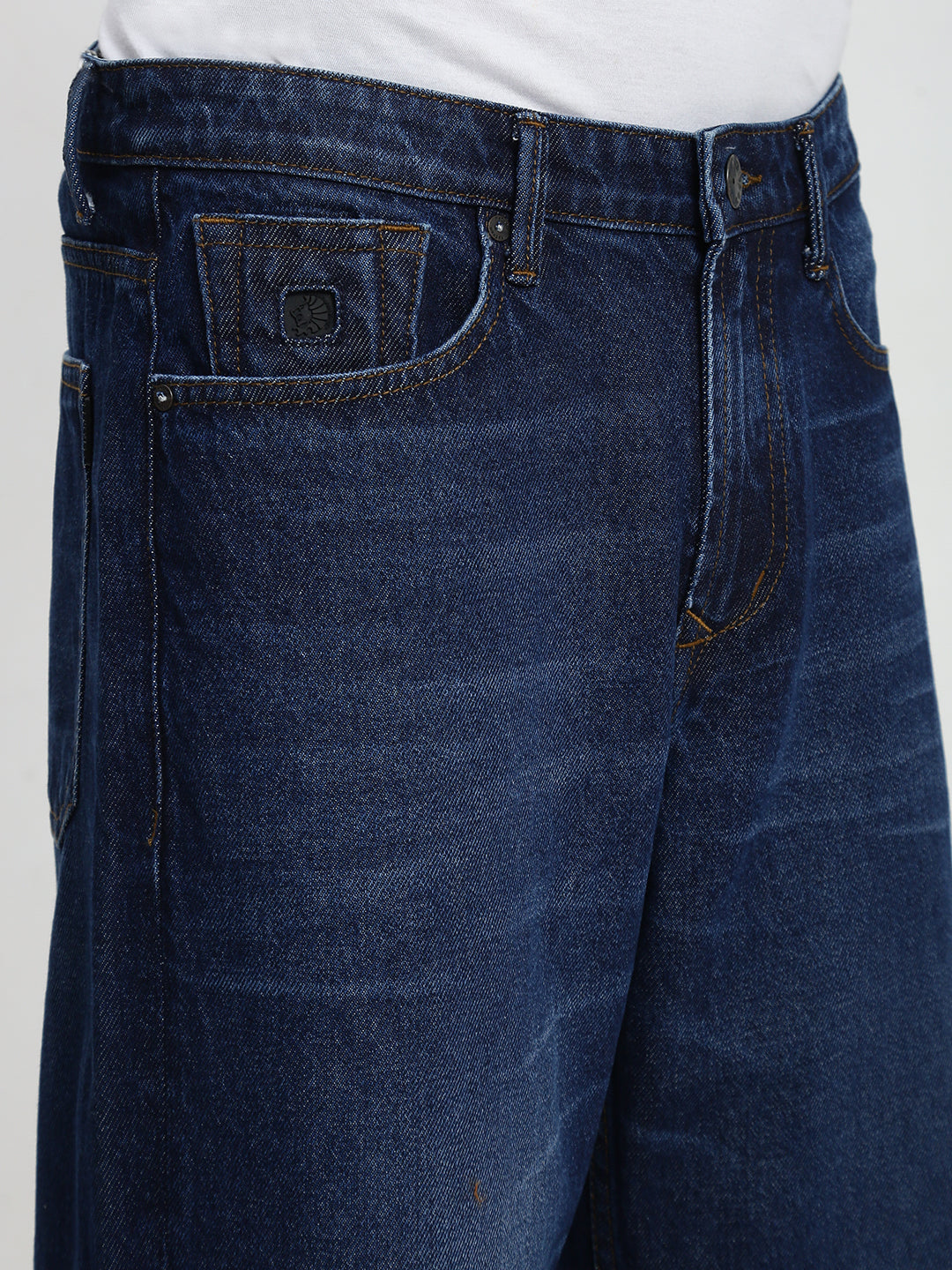 Dark Blue Baggy Fit Jeans