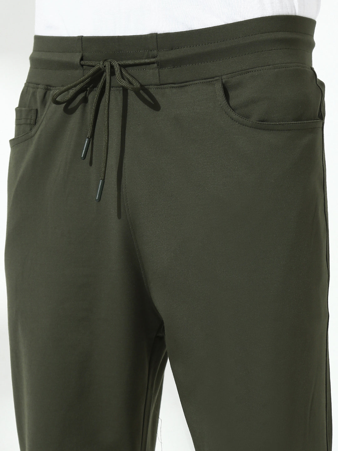 Olive Green Relax Fit Track Pant
