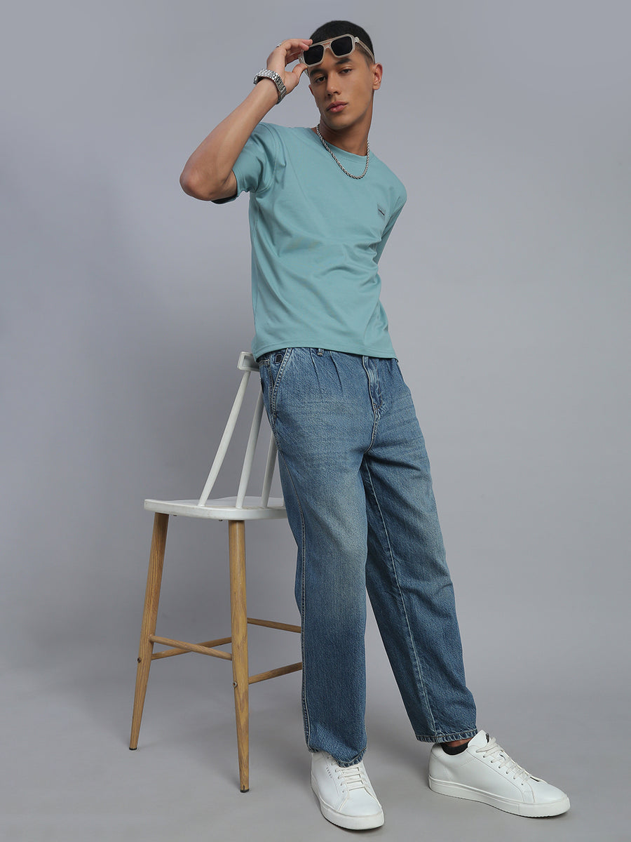 Light Blue Straight Fit Jeans
