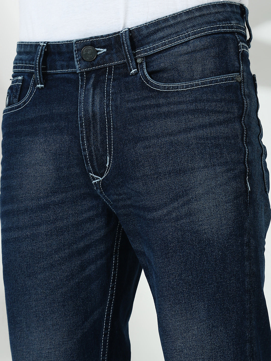 Dark Blue Slim Fit Stretchable Jeans
