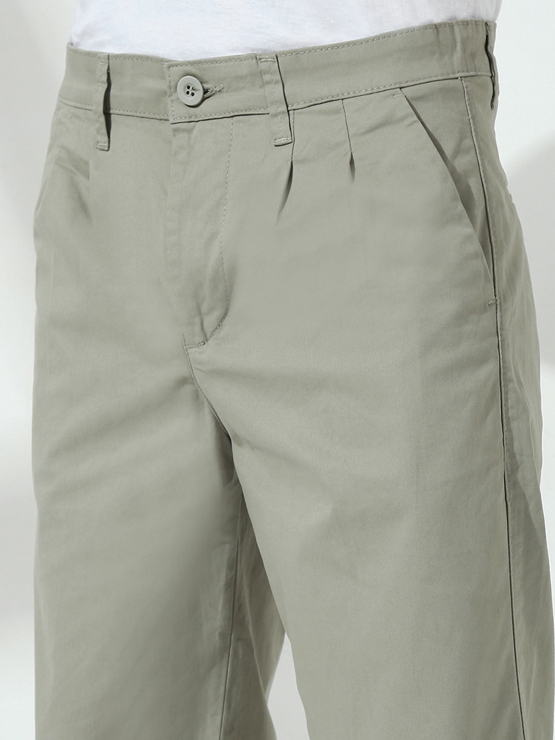 Light Pista Straight Fit Cotton Pant