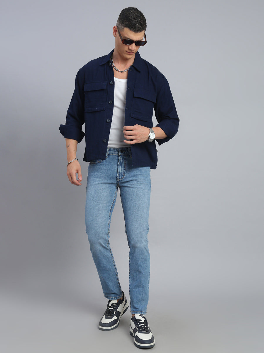 Light Blue Comfort Slim Fit Stretchable Jeans