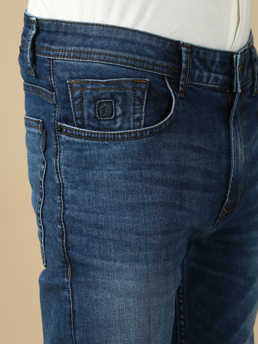 Dark Blue Slim Fit Stretchable Jeans
