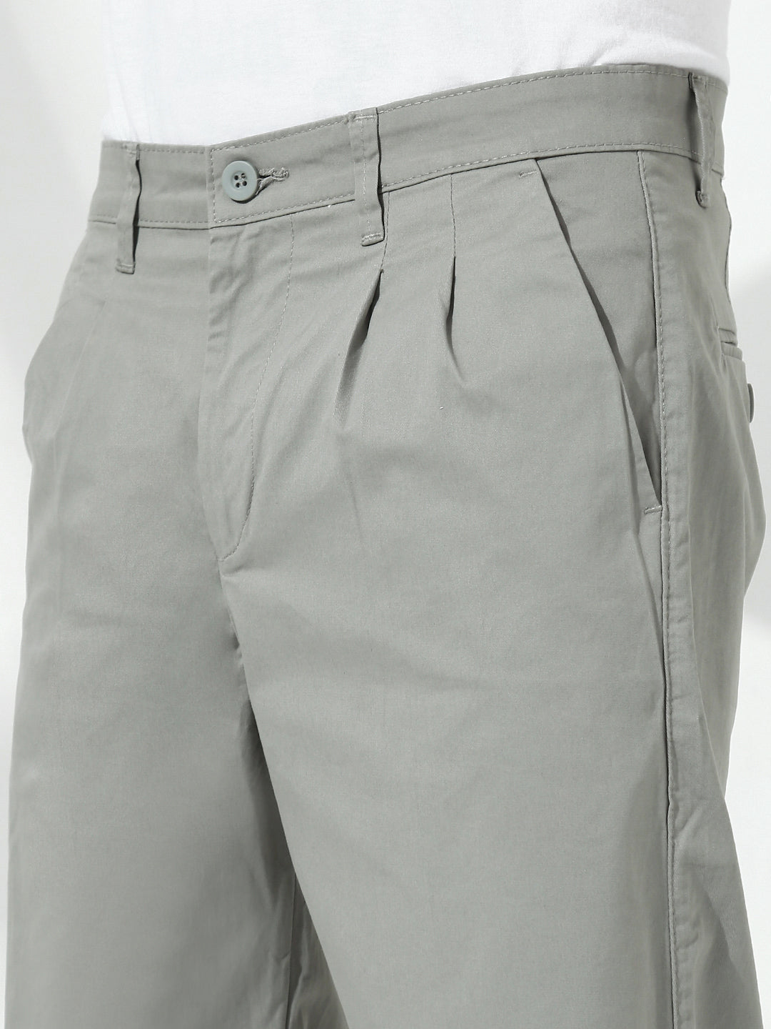 Stone Straight Fit Cotton Pant