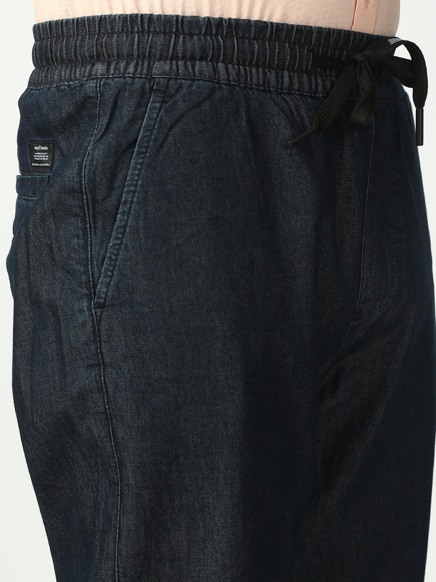 Vintage Blue Relax Fit Cross Pocket Cotton Pant