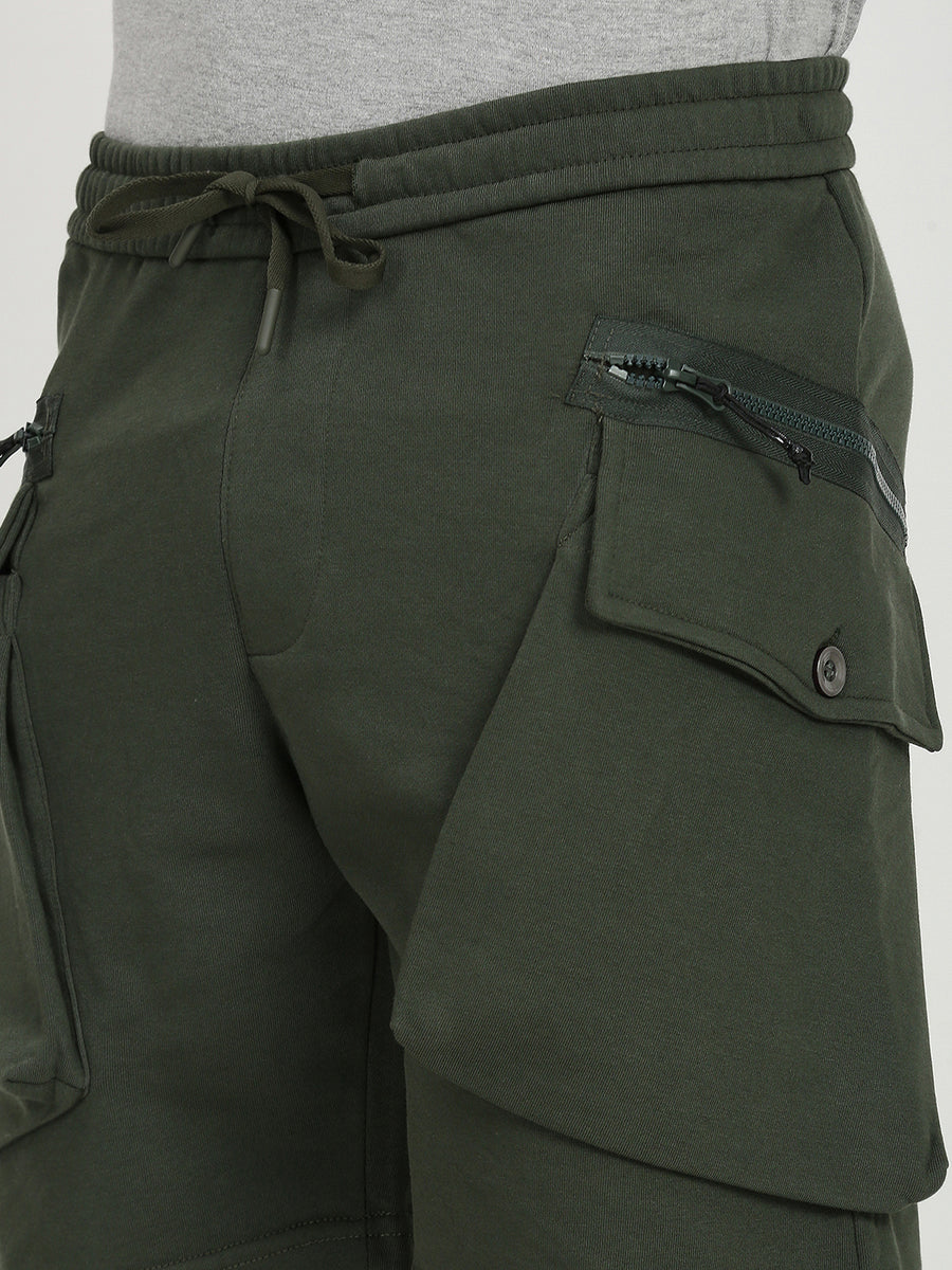 Bottel Green Relax Fit Shorts