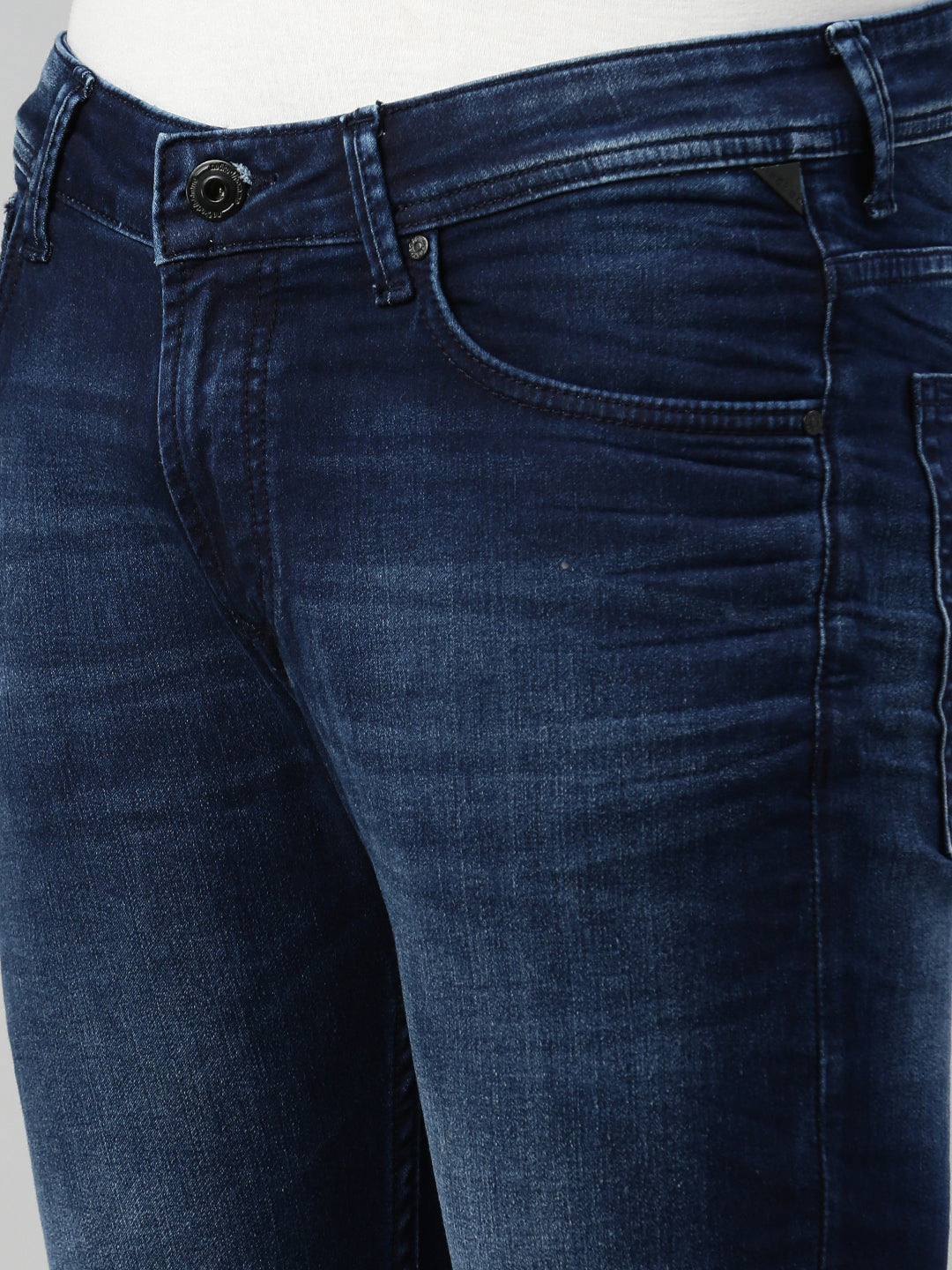 Blue Mild Vintage Slim Fit Stretchable Jeans