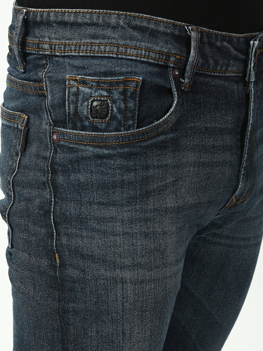 Vintage Blue Slim Fit Stretchable Jeans