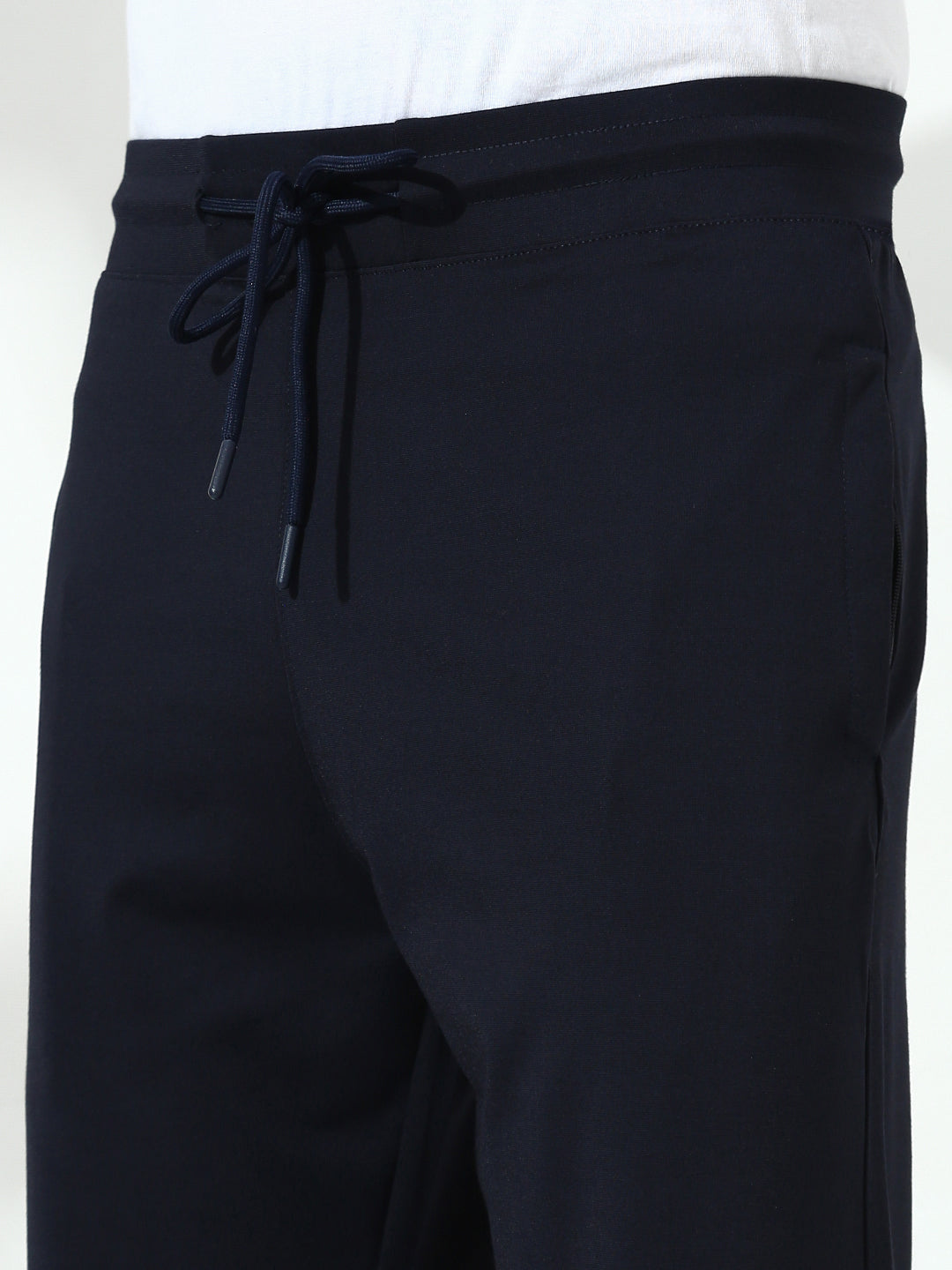 Navy Blue Cross Pocket Regular Fit Lower
