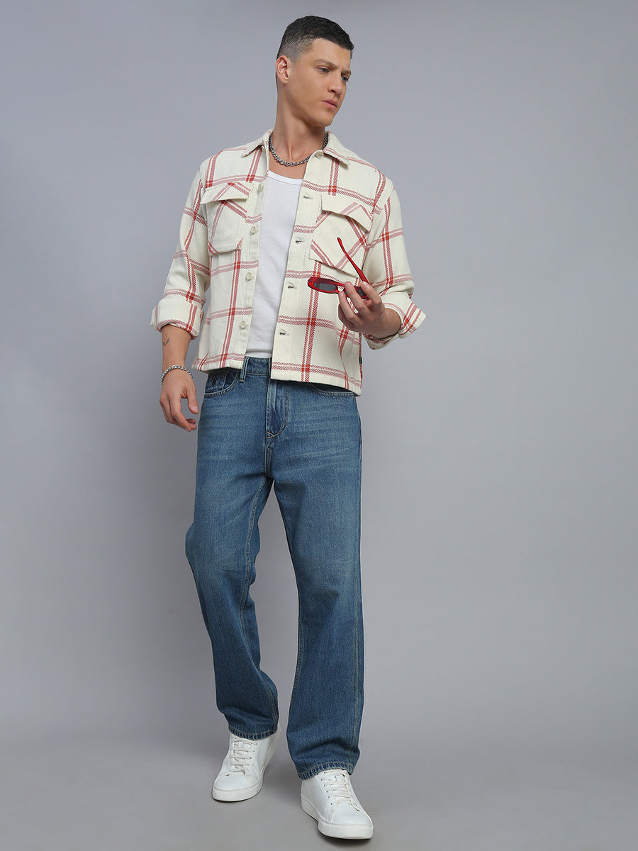 Blue Vintage Straight Fit Jeans