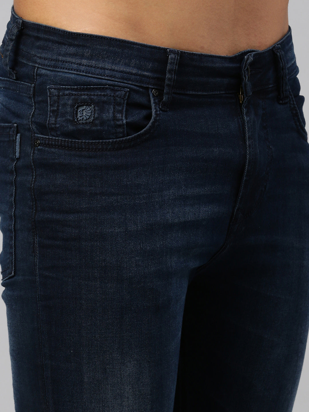 Vintage Dark Blue Washed Skinny Jeans