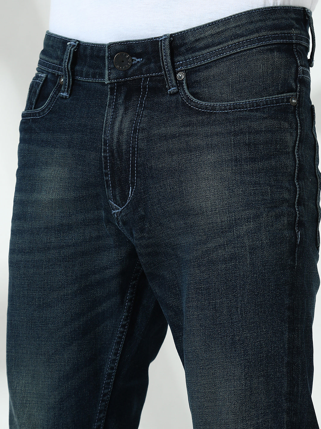 Blue Vintage  Slim Fit Stretchable Jeans