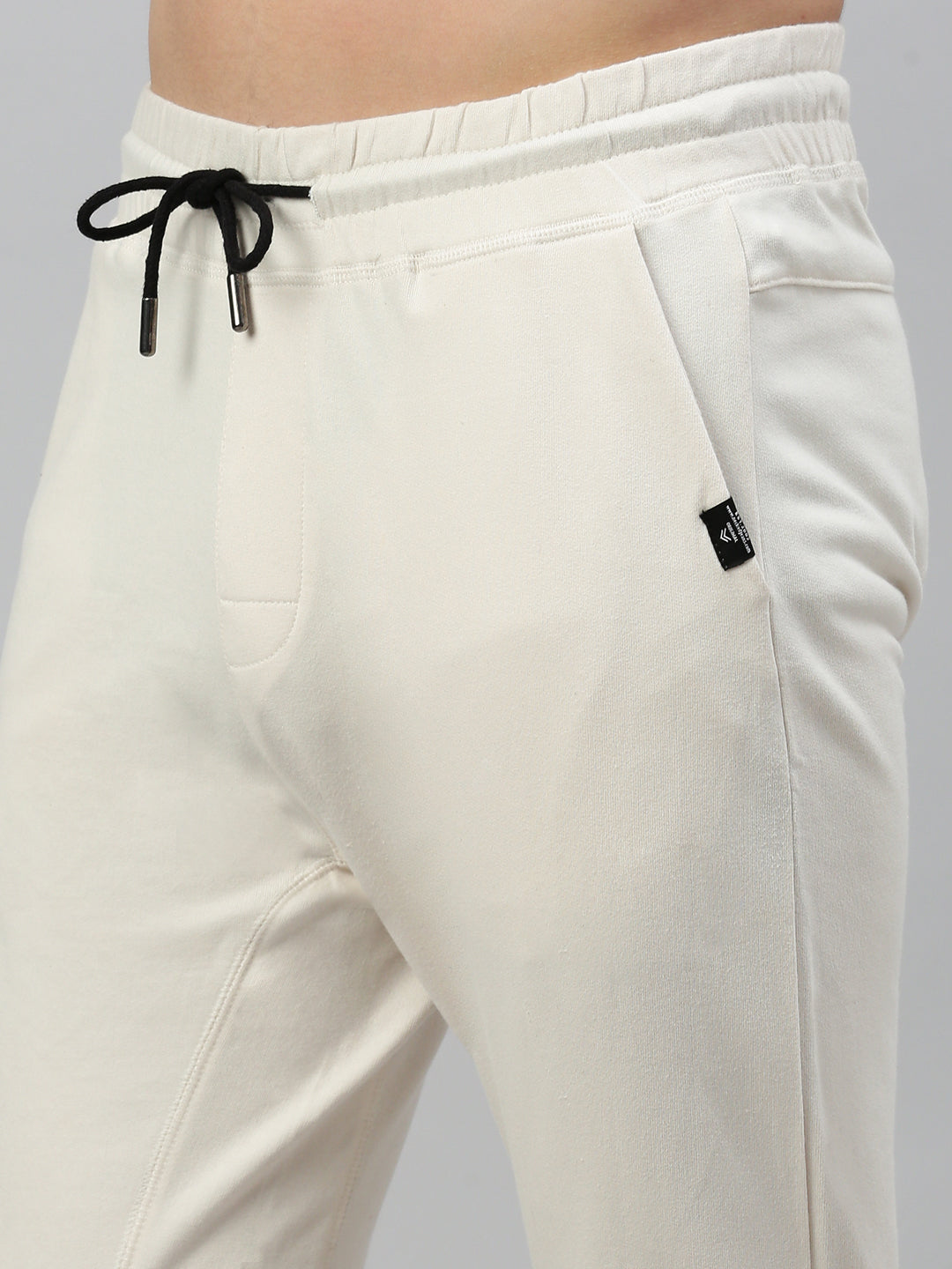 Off White Cotton Looper Men's Lower