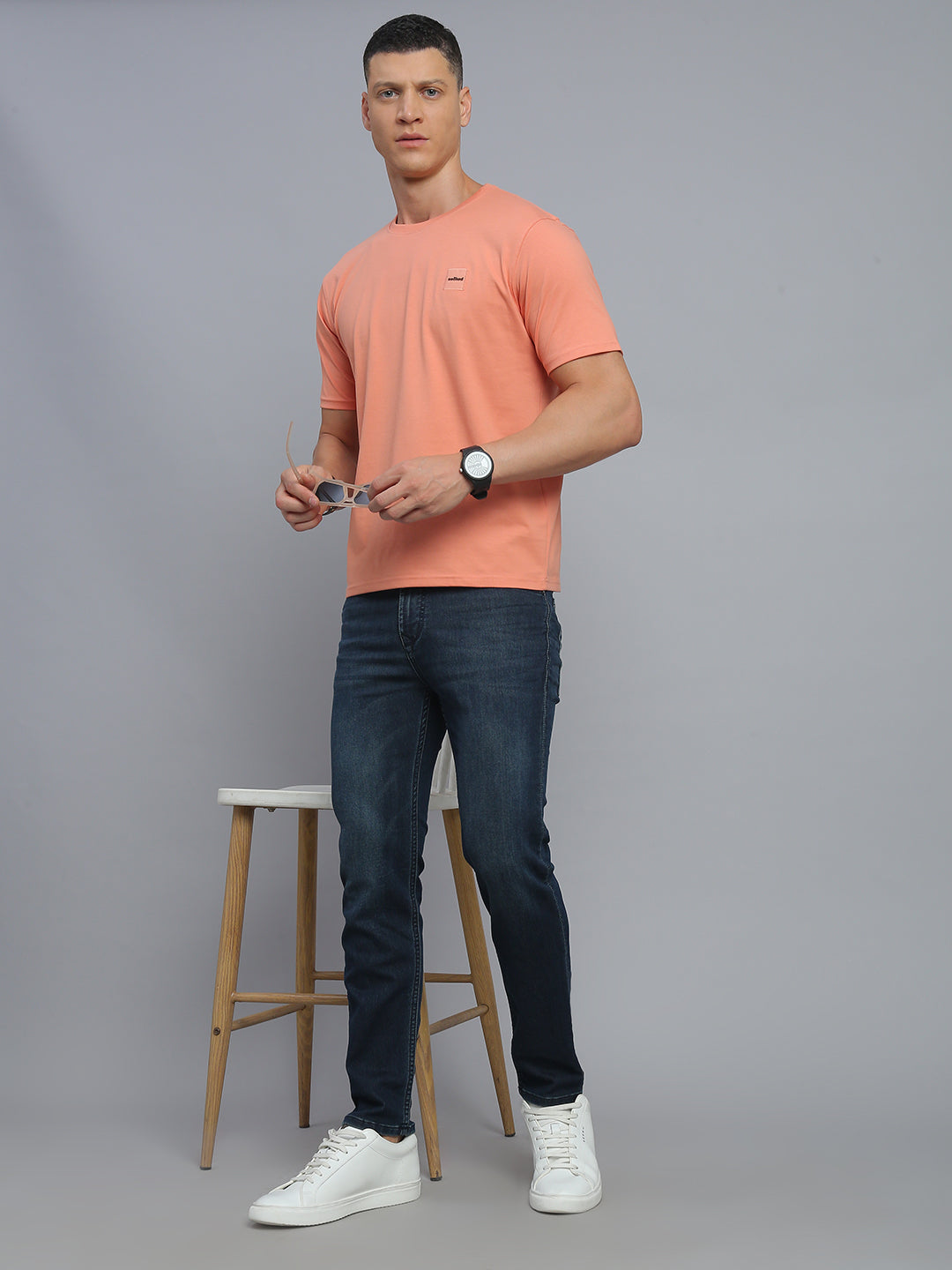 Vintage Blue Relax Fit Stretchable Jeans
