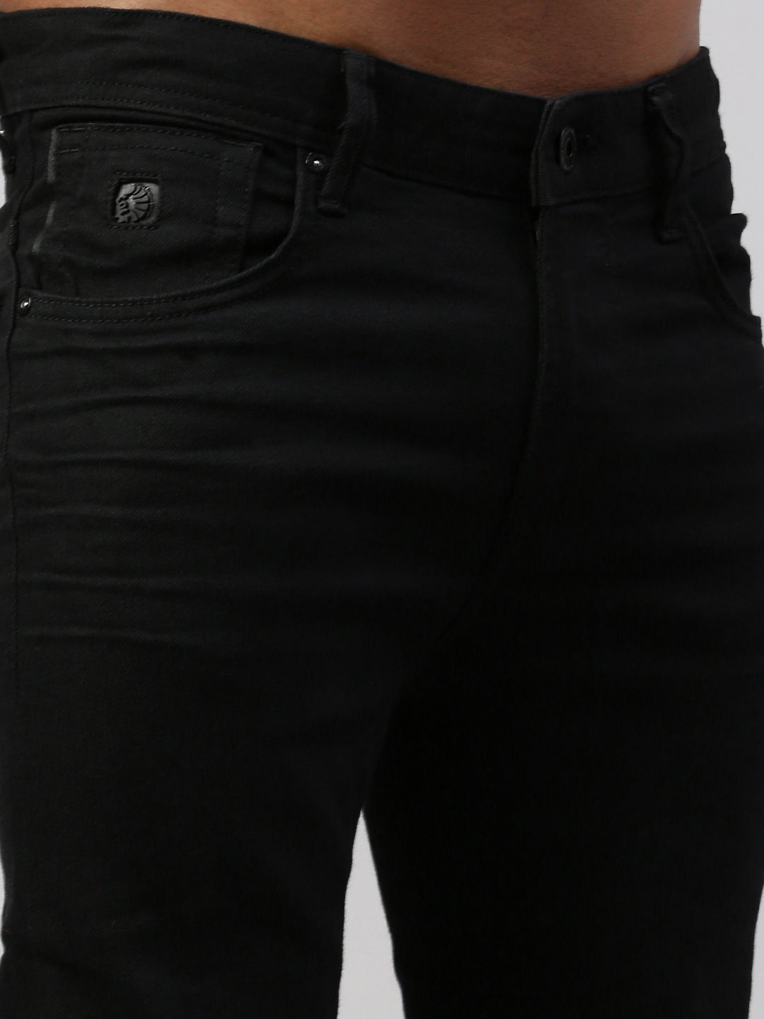 Black Raw Wash Slim Fit Jeans