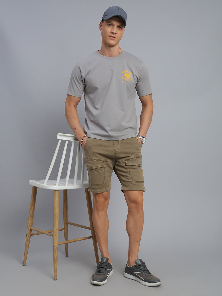 Mud Brown Comfort Fit Shorts