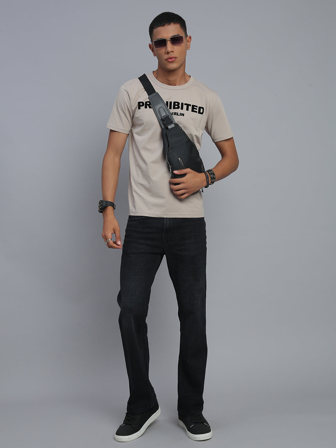 Black Boot Cut Fit Stretchable Jeans