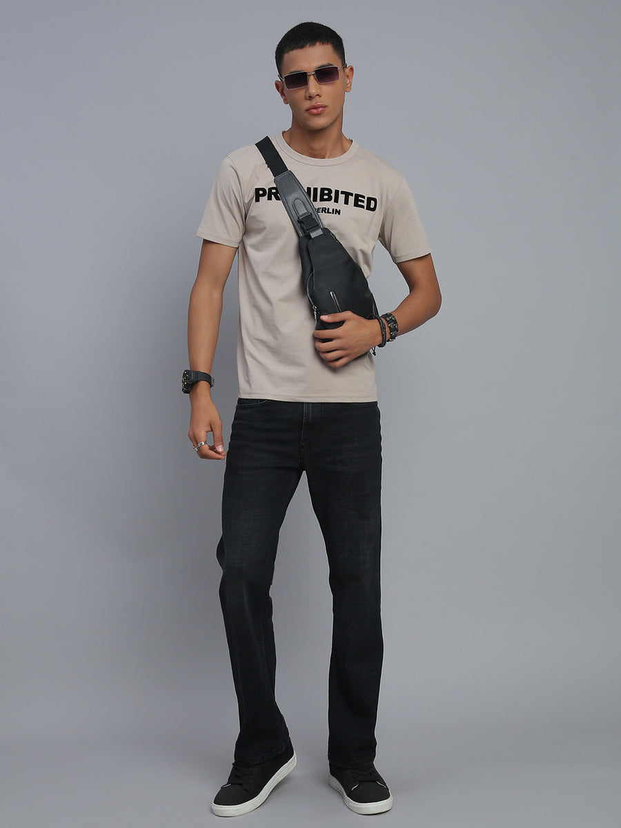Black Boot Cut Fit Stretchable Jeans