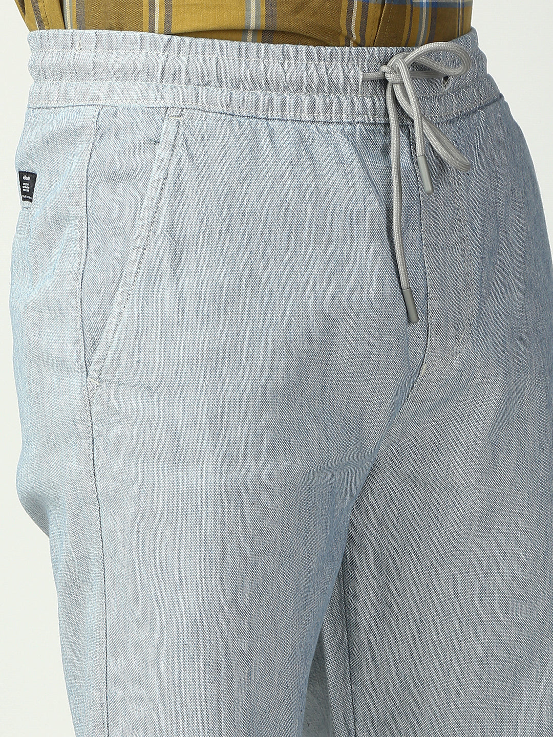 Light Gray Relax Fit Cross Pocket Cotton Pant