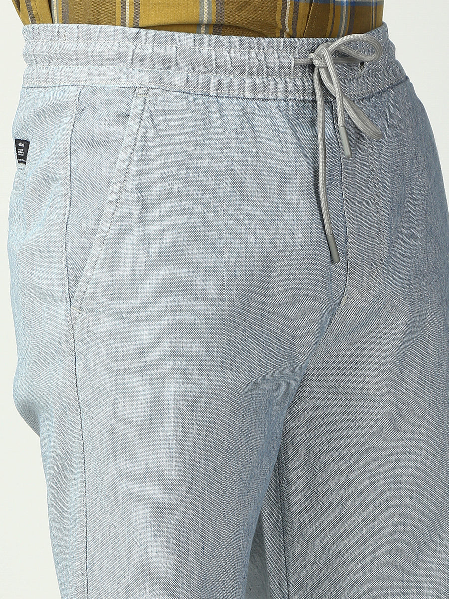 Light Gray Relax Fit Cross Pocket Cotton Pant