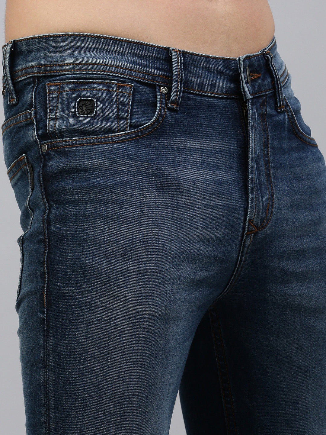 Vintage Mild Blue Slim Fit Stretchable Jeans
