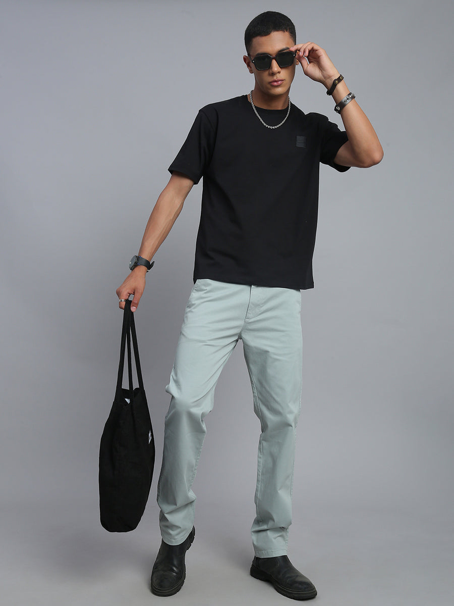 Sky Gray Comfort Slim Fit Chinos Paint