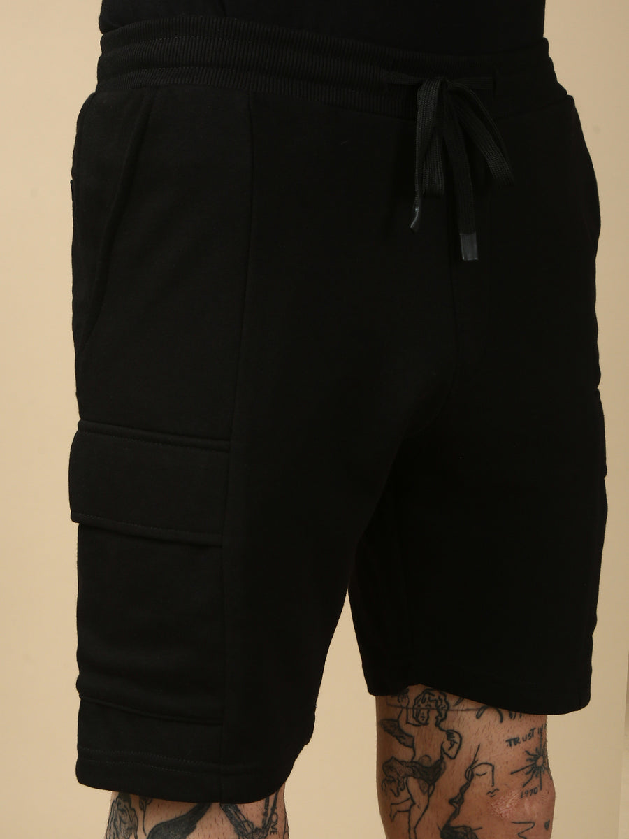 Black Relax Fit Shorts