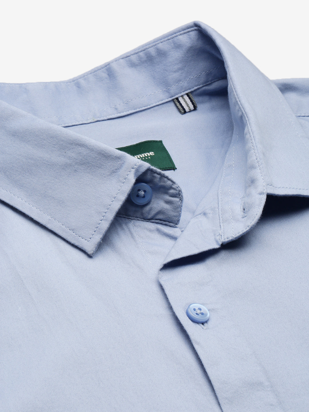 Sky Blue Full Sleeve Shartin Shirt Without Pocket