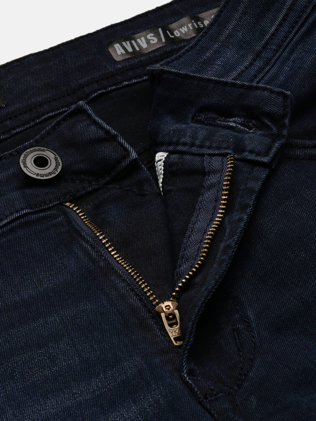 Vintage Dark Blue Washed Skinny Jeans