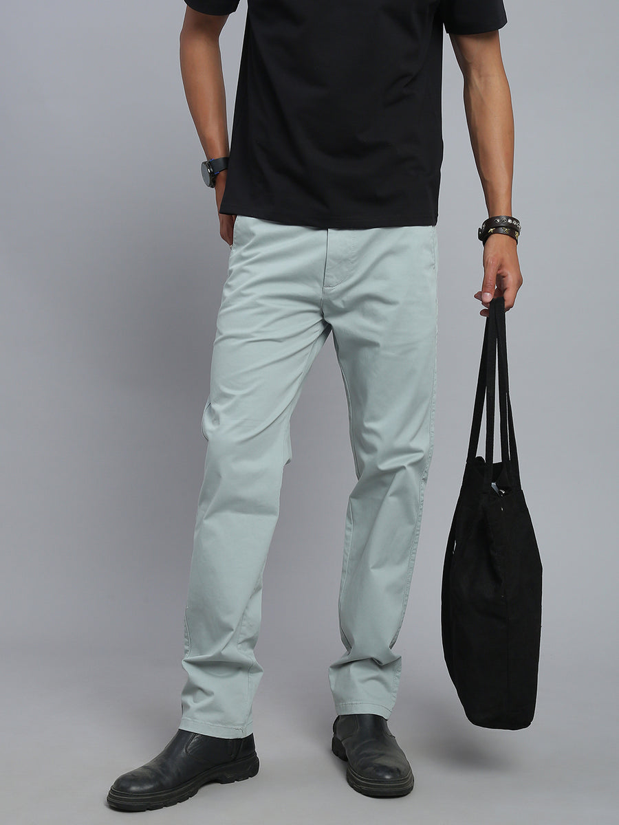 Sky Gray Comfort Slim Fit Chinos Paint