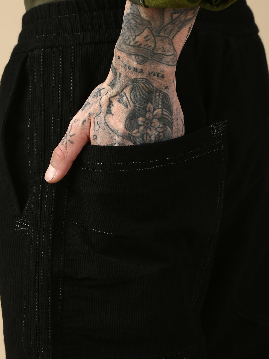 Blue Anti Fit Stretchable Jogger