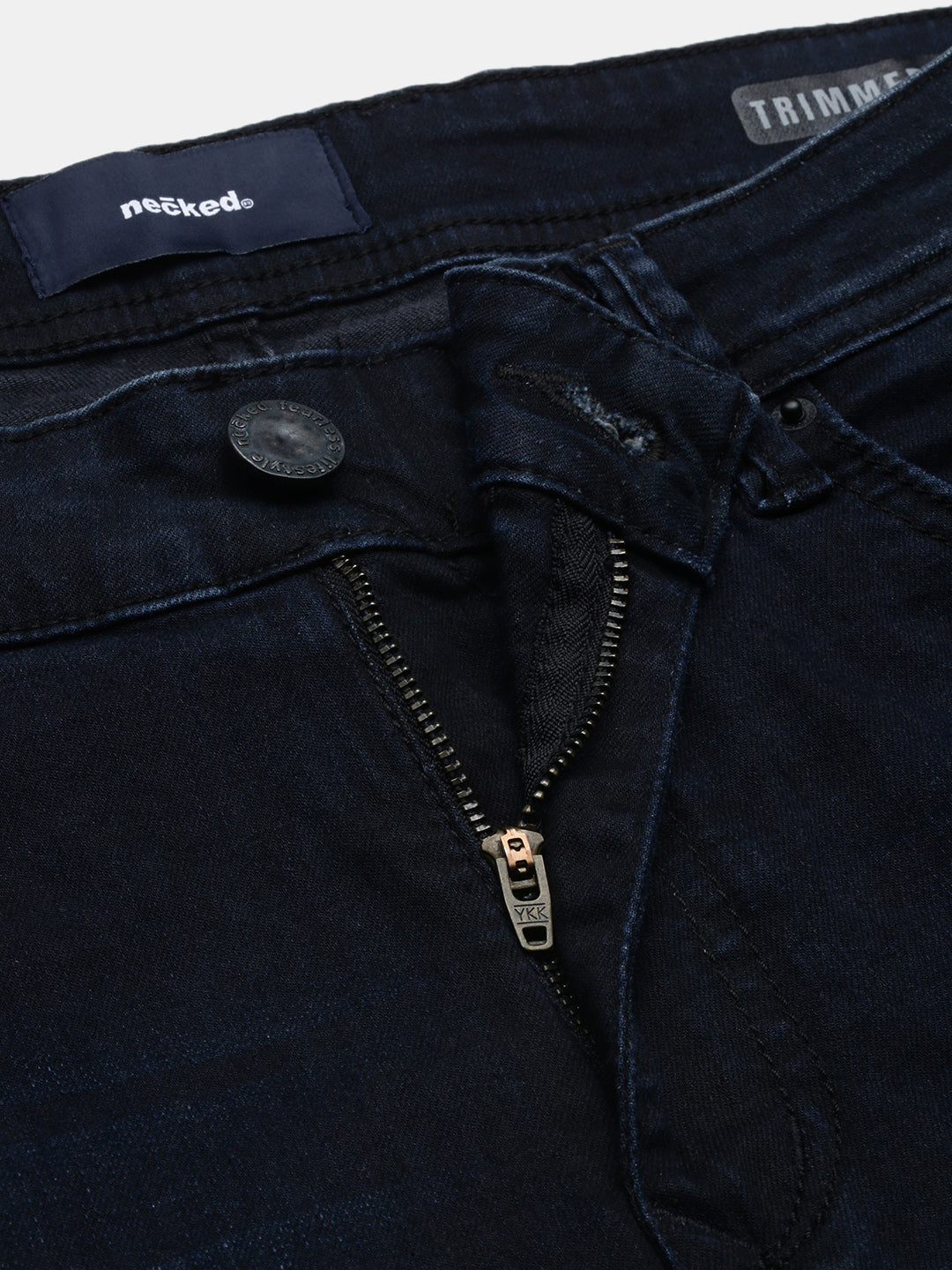 Dark Vintage Blue Straight Stretchable Jeans
