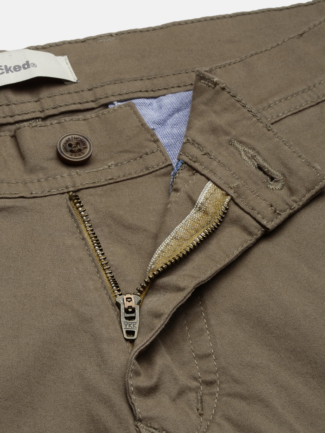 Khaki Slim Fit Cargo Shorts