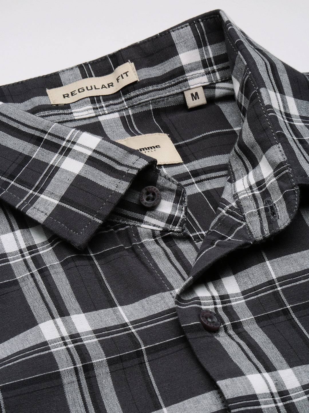Cotton Checks Full Sleeves Shirt With Pocket