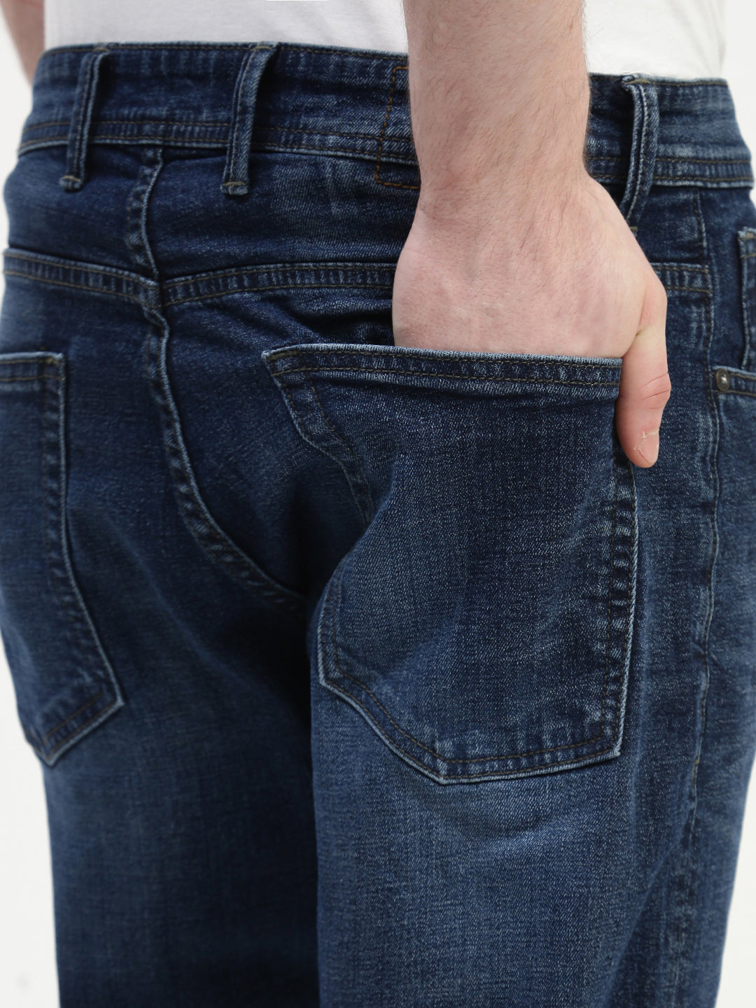Dark Blue Relax Fit Stretchable Jeans