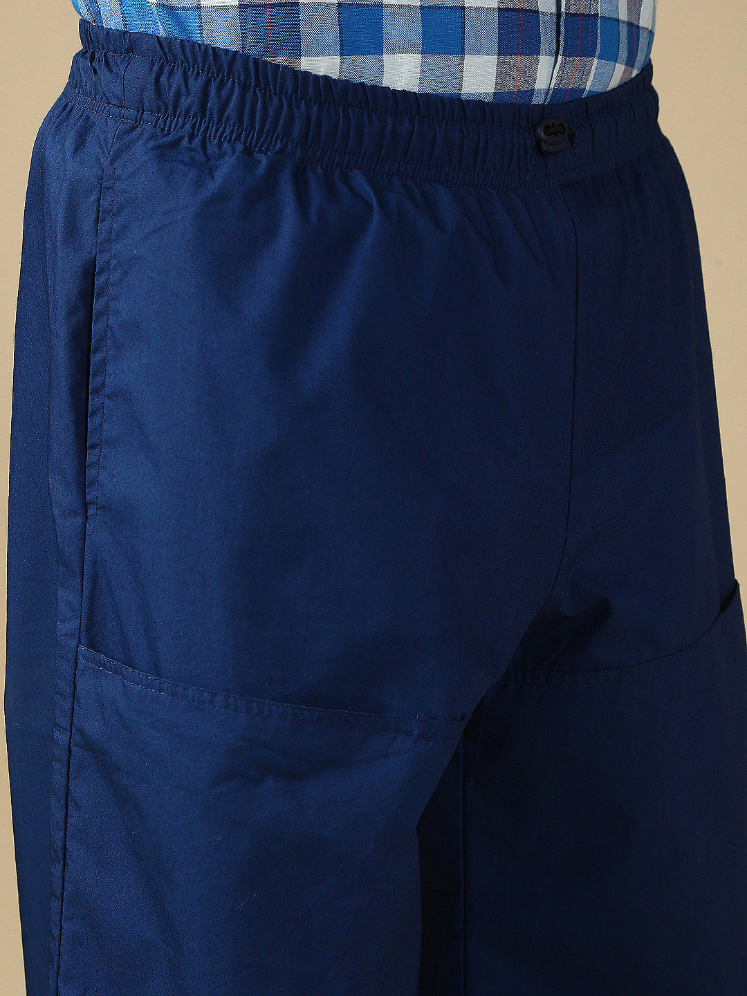 Blue Parachute Cotton Pant