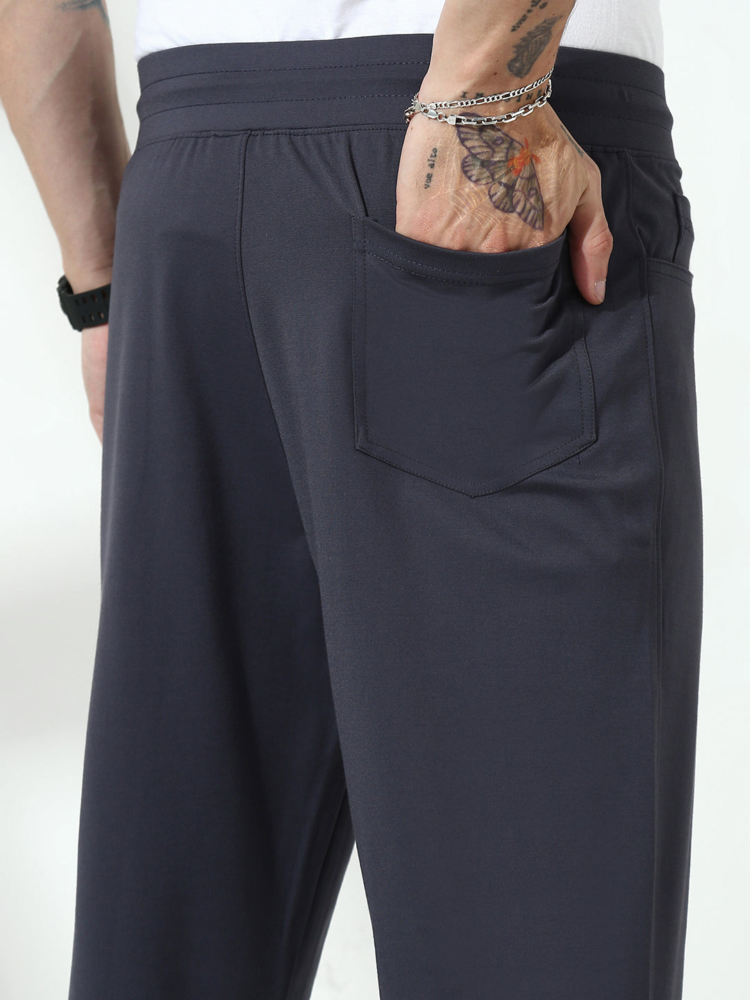 Dark Grey Relax Fit Track Pant