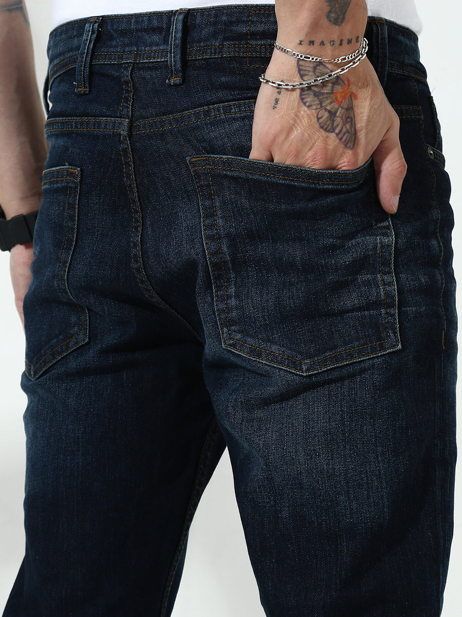 Dark Blue Slim Fit  Jeans