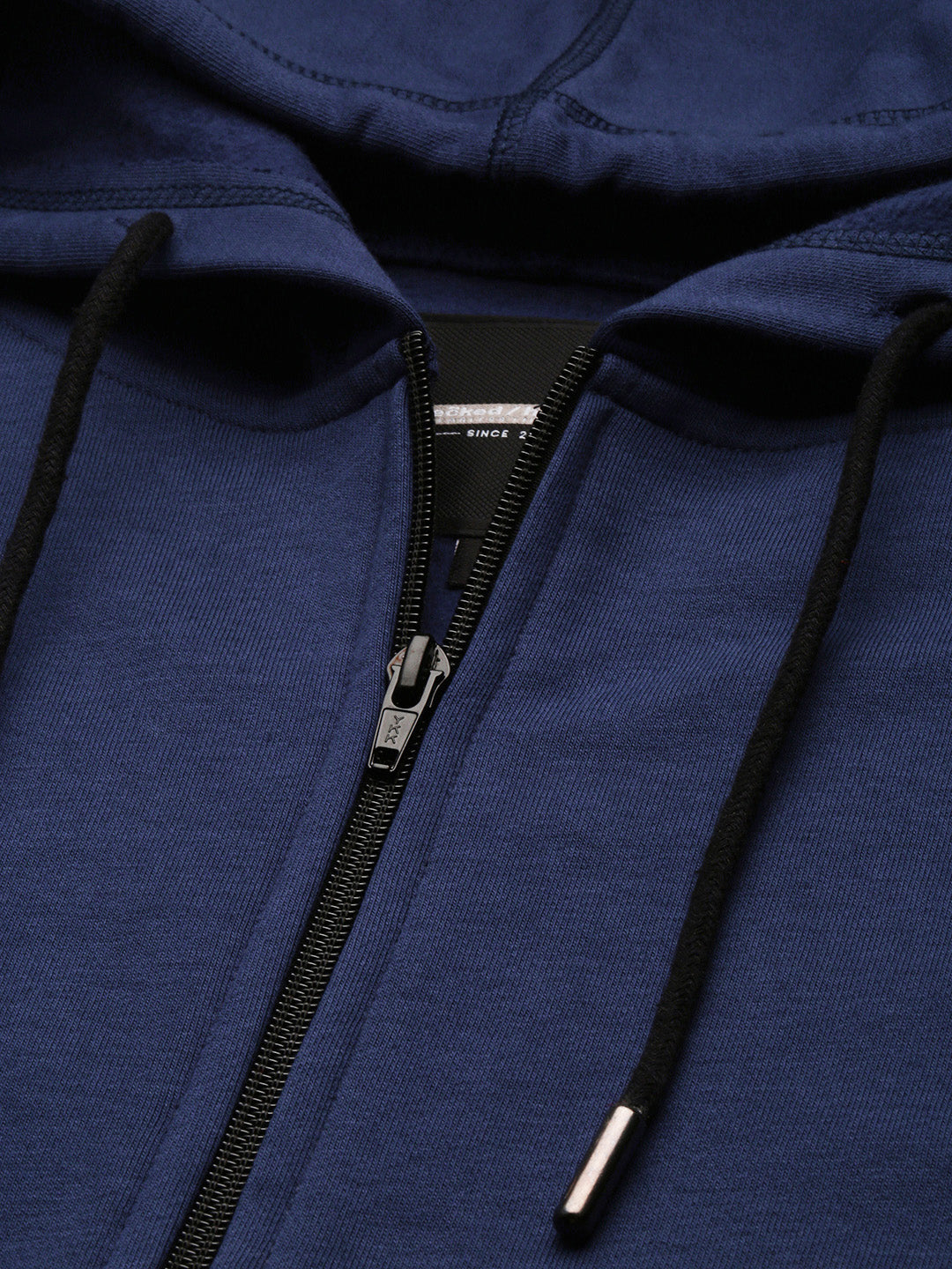 Nevy Blue Men's Hoodies With Full Zip