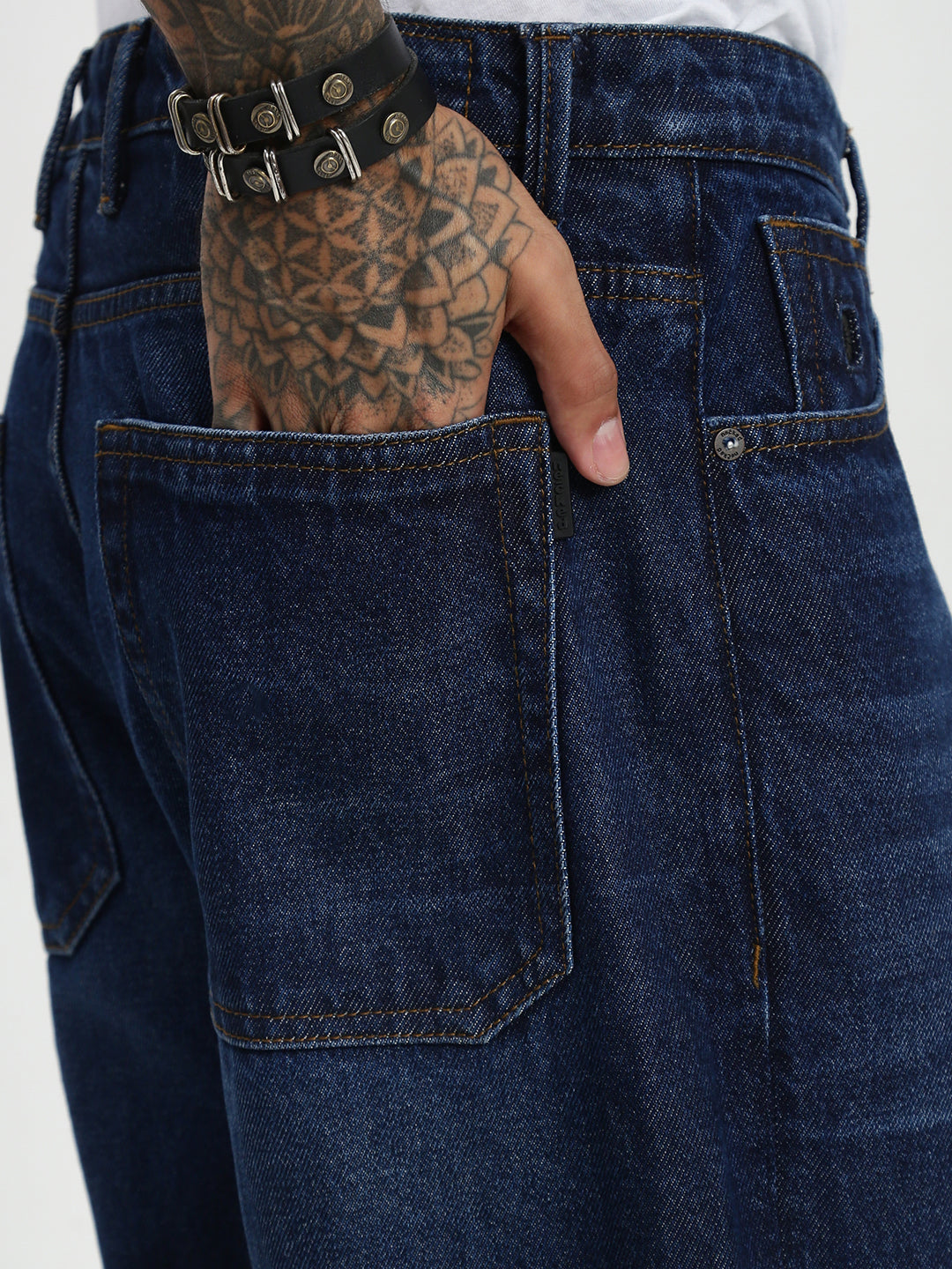 Dark Blue Baggy Fit Jeans