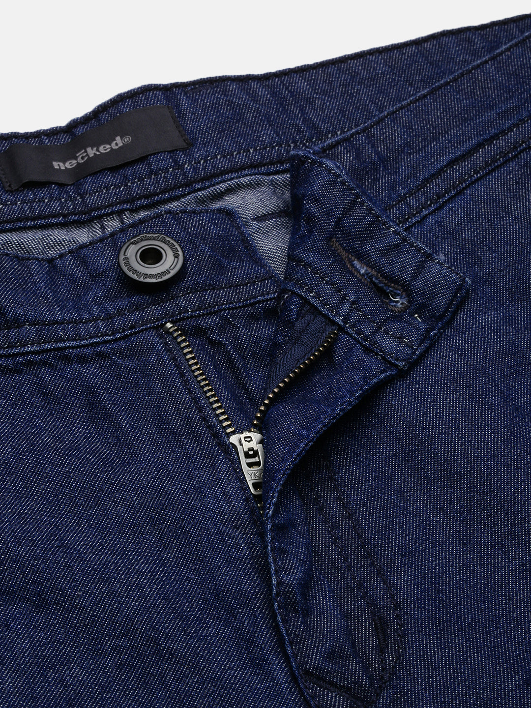 Raw Blue Straight Fit Cotton Cross Pocket Jeans