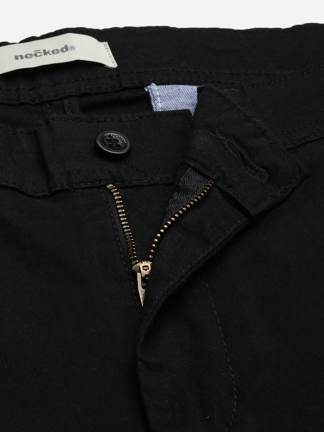 Black Slim Fit Men’s Cotton Pants