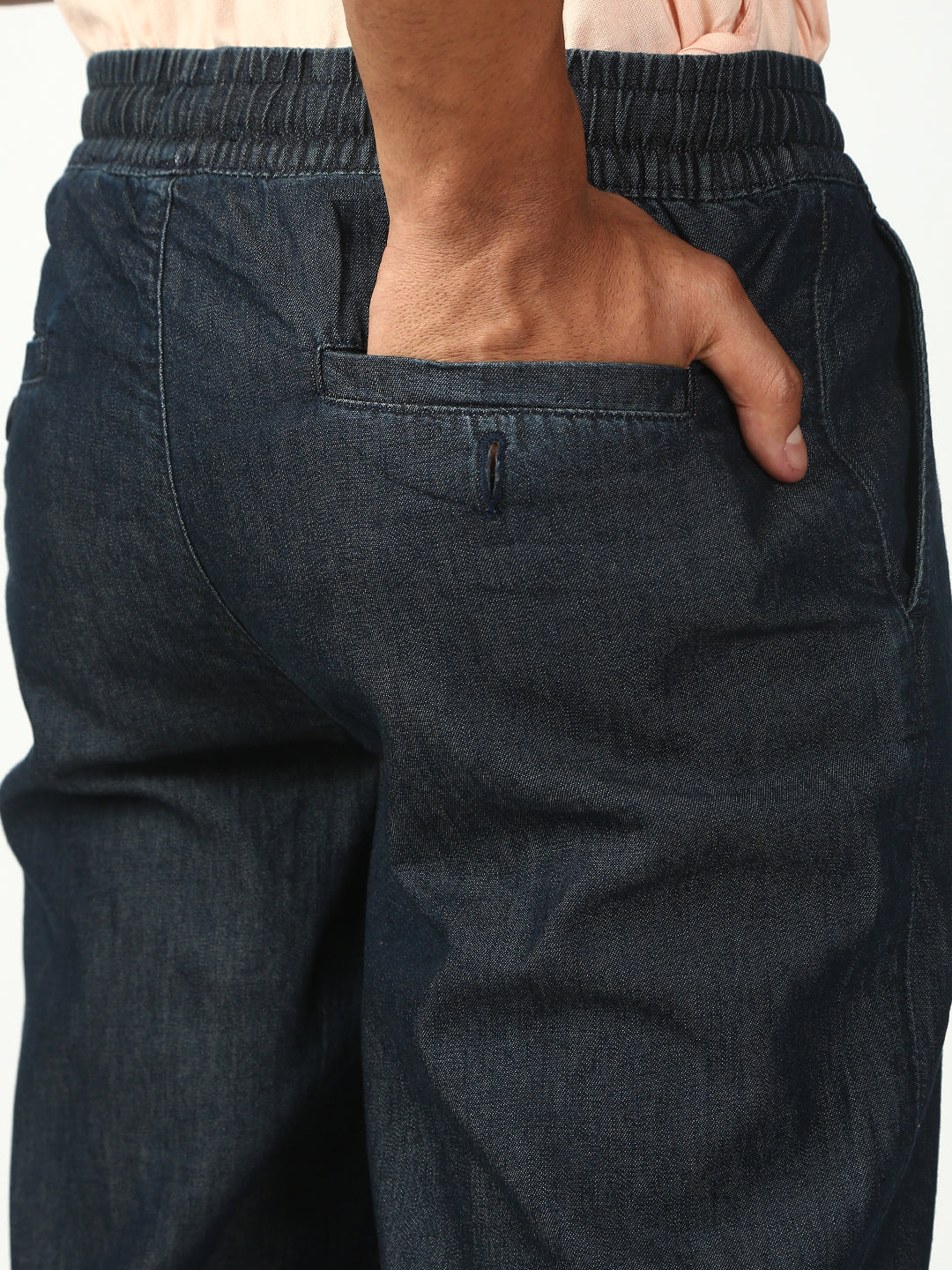 Vintage Blue Relax Fit Cross Pocket Cotton Pant