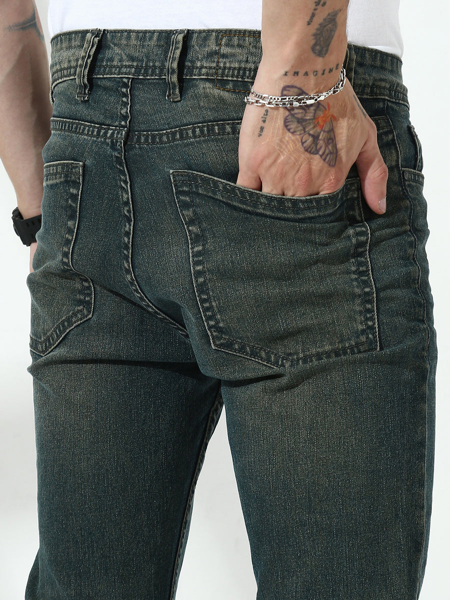 Khakhi / Vintage Slim Fit  Jeans
