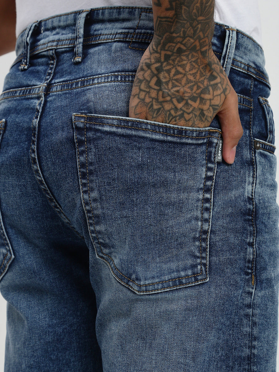 Mild Blue Slim Fit Stretchable Jeans