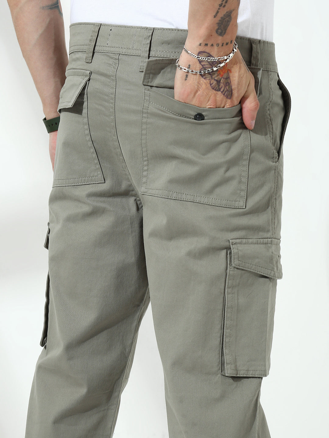 Stone 7 Pocket Regular Fit Cargo Paint